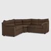 Seccional Muebles MPR Array&aacute;n 2-1-2 Cuerpos Felpa Chocolate