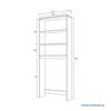 Combo Estante 2 Puertas + Estante Organizador de Baño 2 Puertas CIC Blanco