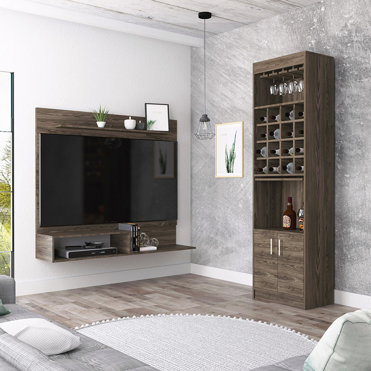 Combo Panel TV 55" + Bar Kava Tuhome Beijing 51