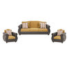 Juego de Living Innovamuebles Azucena Sofá 3 Cuerpos + Dos Sillones 1 Cuerpo Oro 