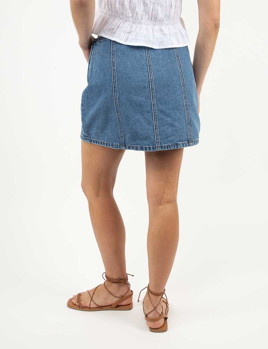 Falda Mini Denim Mujer Zibel