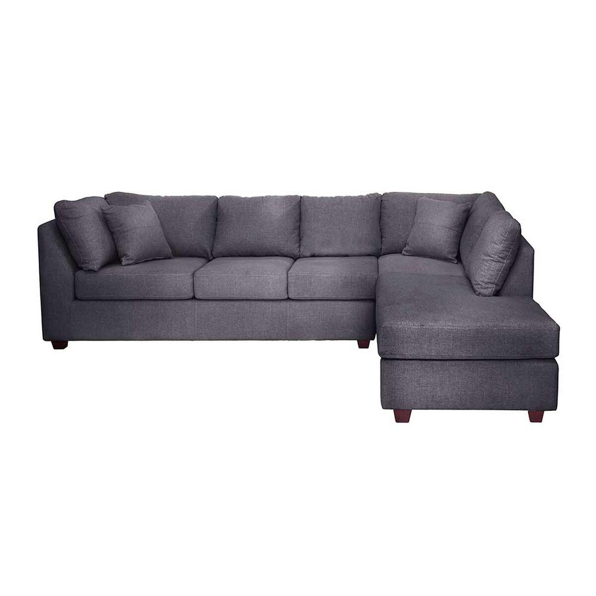 Sof&aacute; Seccional Derecho Latam Home Padua 2-1 Gris Oscuro
