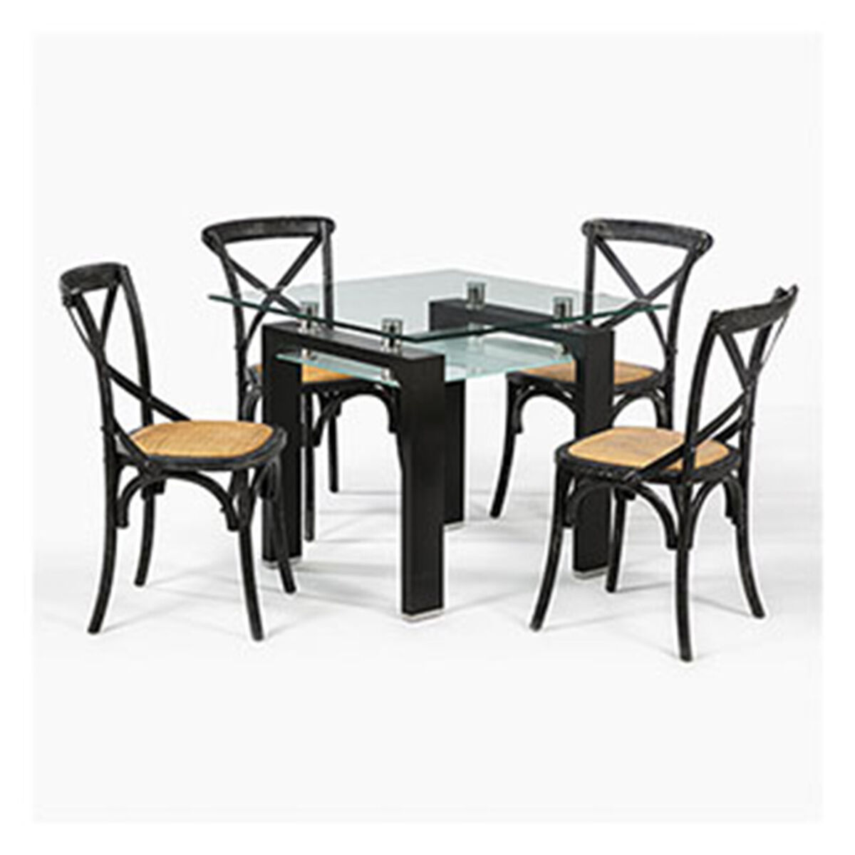 Juego de Comedor Spazzio New Prisma 4 Sillas