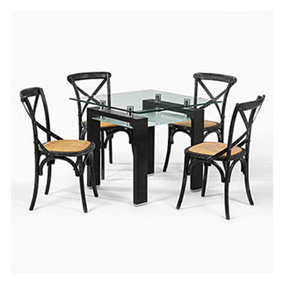 Juego de Comedor Spazzio New Prisma 4 Sillas