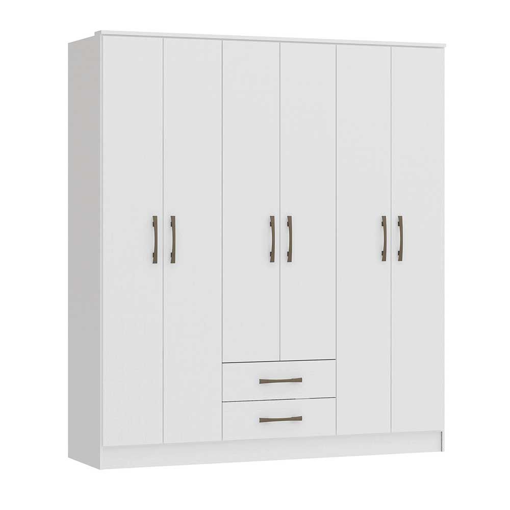 Clóset Vekkahome Pequim 6 Puertas 2 Cajones Blanco