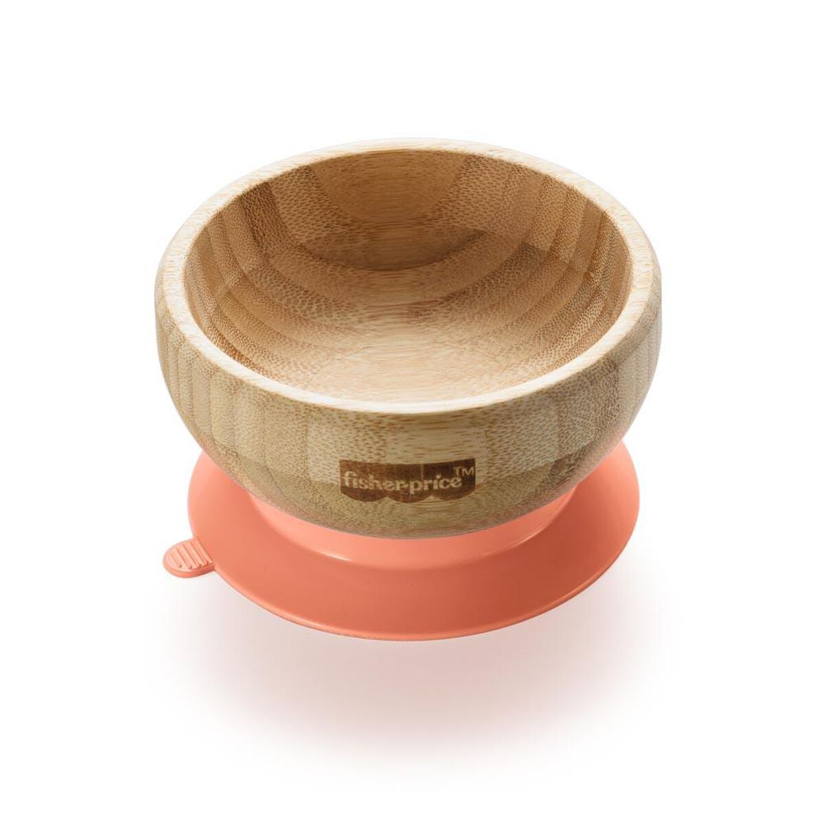 Bowl Para Niños Ventosa Bambú Rosa Fisher Price