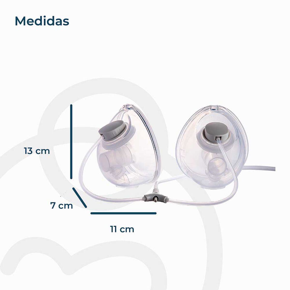 Extractor de Leche Doble Portátil con Bolsas Bebesit