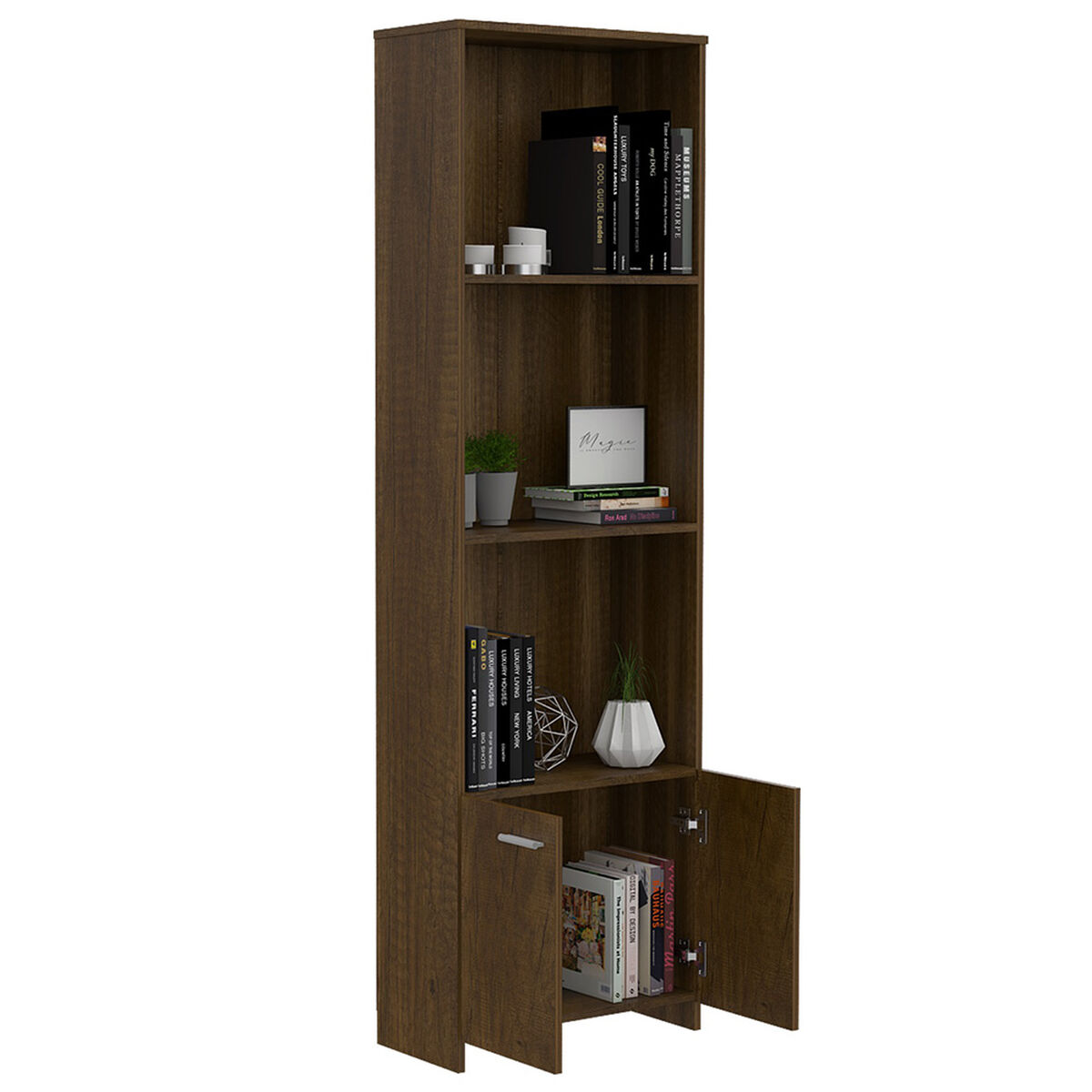 Biblioteca TuHome Easy Caramelo 2 Puertas