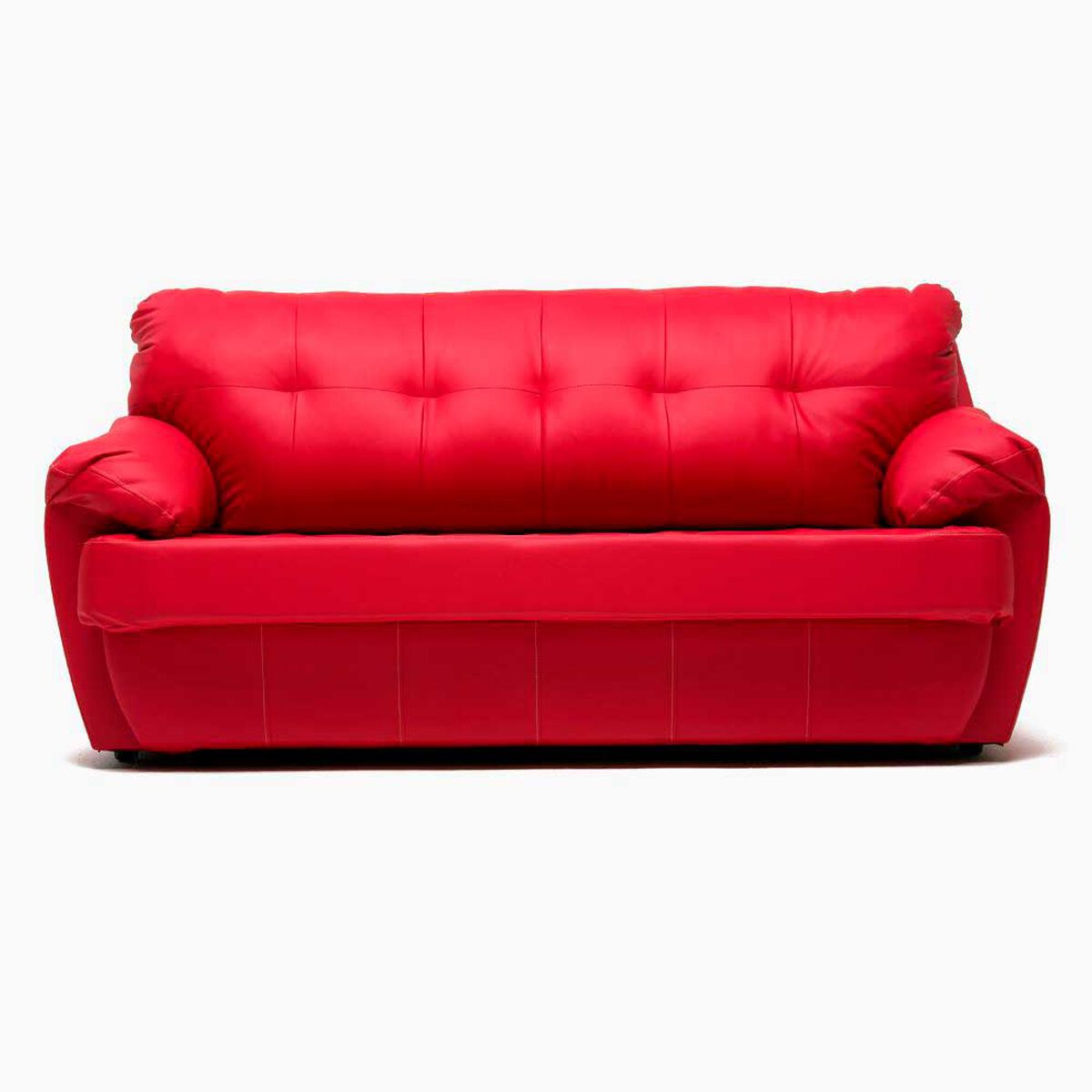Sof&aacute; Cabsur Caburga 3 Cuerpos PU Rojo