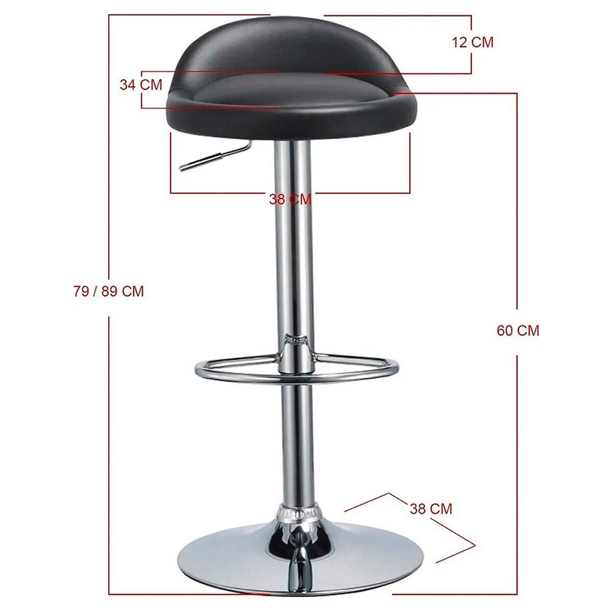 Pack de 2 Sillas Novahus Round Negro