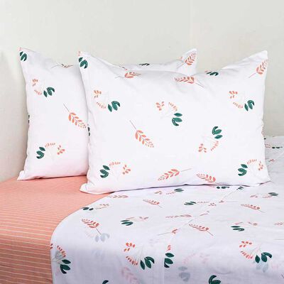 Juego de Sábanas American Family 144 Hilos 2 Plazas Ninfa Rosa