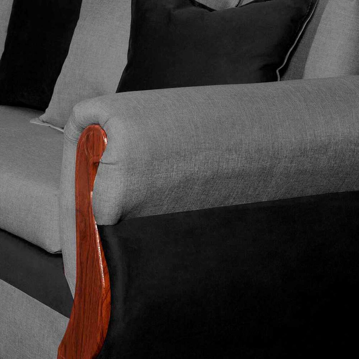 Sof&aacute; Seccional Dise&ntilde;o A&M Home Madison Derecho 5 Cuerpos Gris