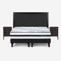 Cama Europea 2 Plazas Div Driven + Set Maderas Nolita