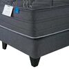 Cama Europea Flex 2 Plazas Black + Respaldo + 2 almohadas