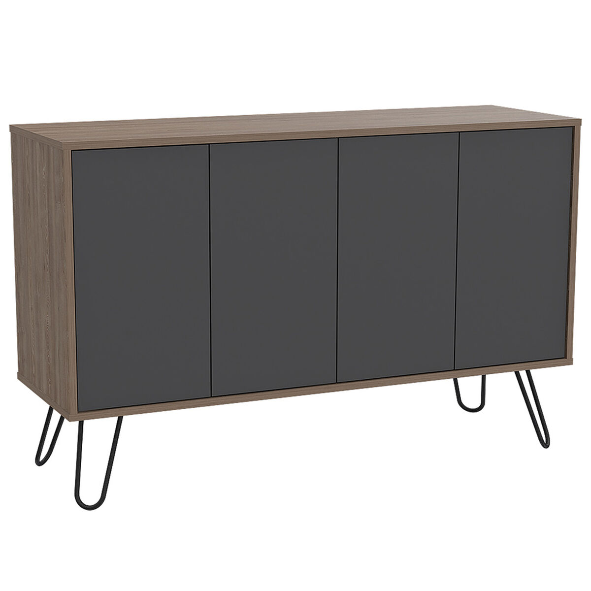Combo Mesa de Centro + Rack + Buffet + Bar TuHome Vassel