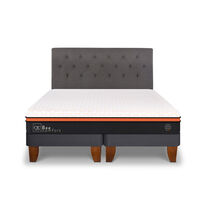 Cama Europea CIC Base Dividida 2 Plazas Bee Comfort + Respaldo