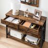 Buffet Fm Furniture Metalwood Colection Marrón Rústico