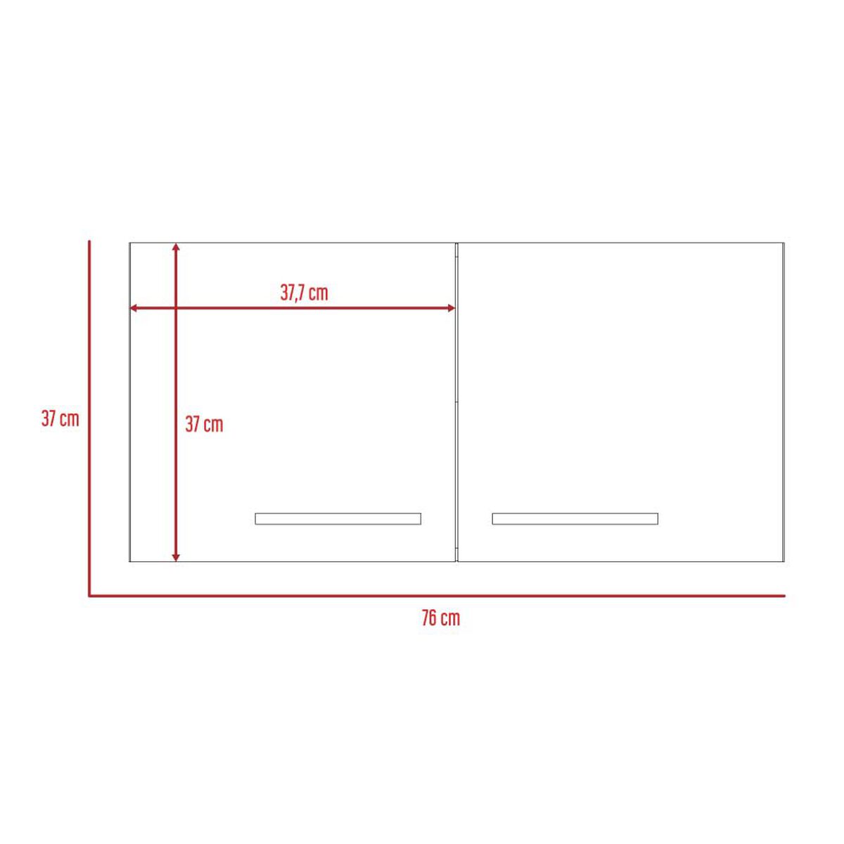 Mueble sobre Campana TuHome Manchester Blanco 2 Puertas