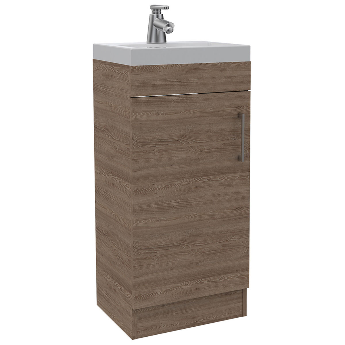 Combo Gabinete Espejo + Mueble Lavamanos + Mueble Auxiliar TuHome Bath 300