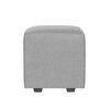 Juego de Living Innovamuebles Kahlo Sofá 3 Cuerpos + Dos Pouf 1 Cuerpo Gris Claro