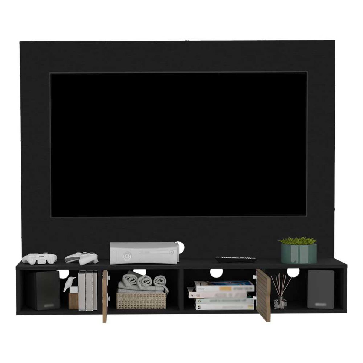 Panel TV TuHome Montpellier Hasta 56" Wengue