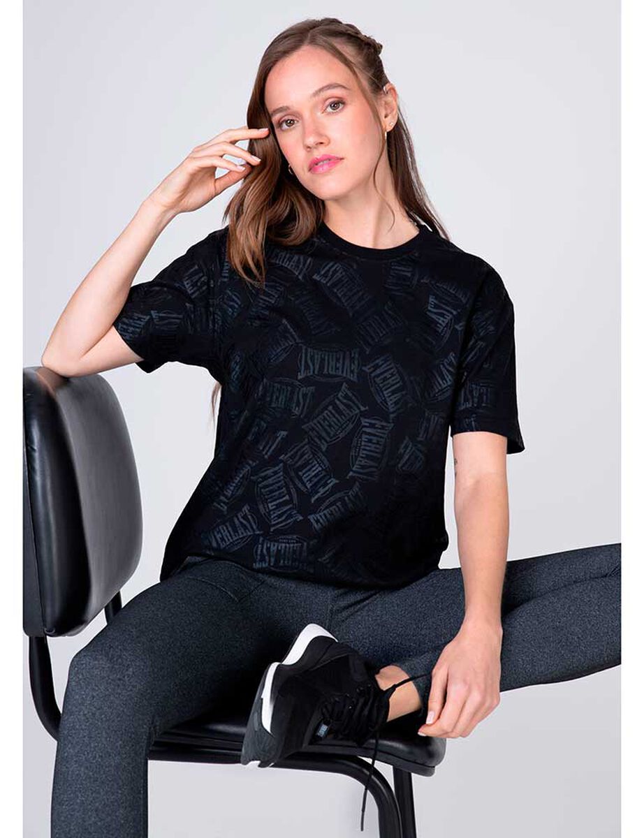 Polera Manga Corta Casual Sport Mujer Everlast