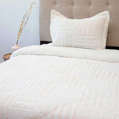 Imagen 2 del producto Cubrecama Doral 1,5 Plazas Crudo Senses