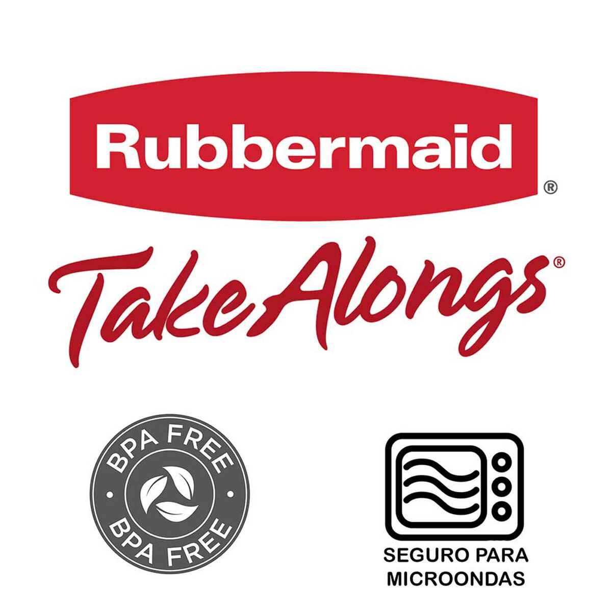 Set de 3 Contenedores Herméticos Rubbermaid Takealongs Circular 760 ml