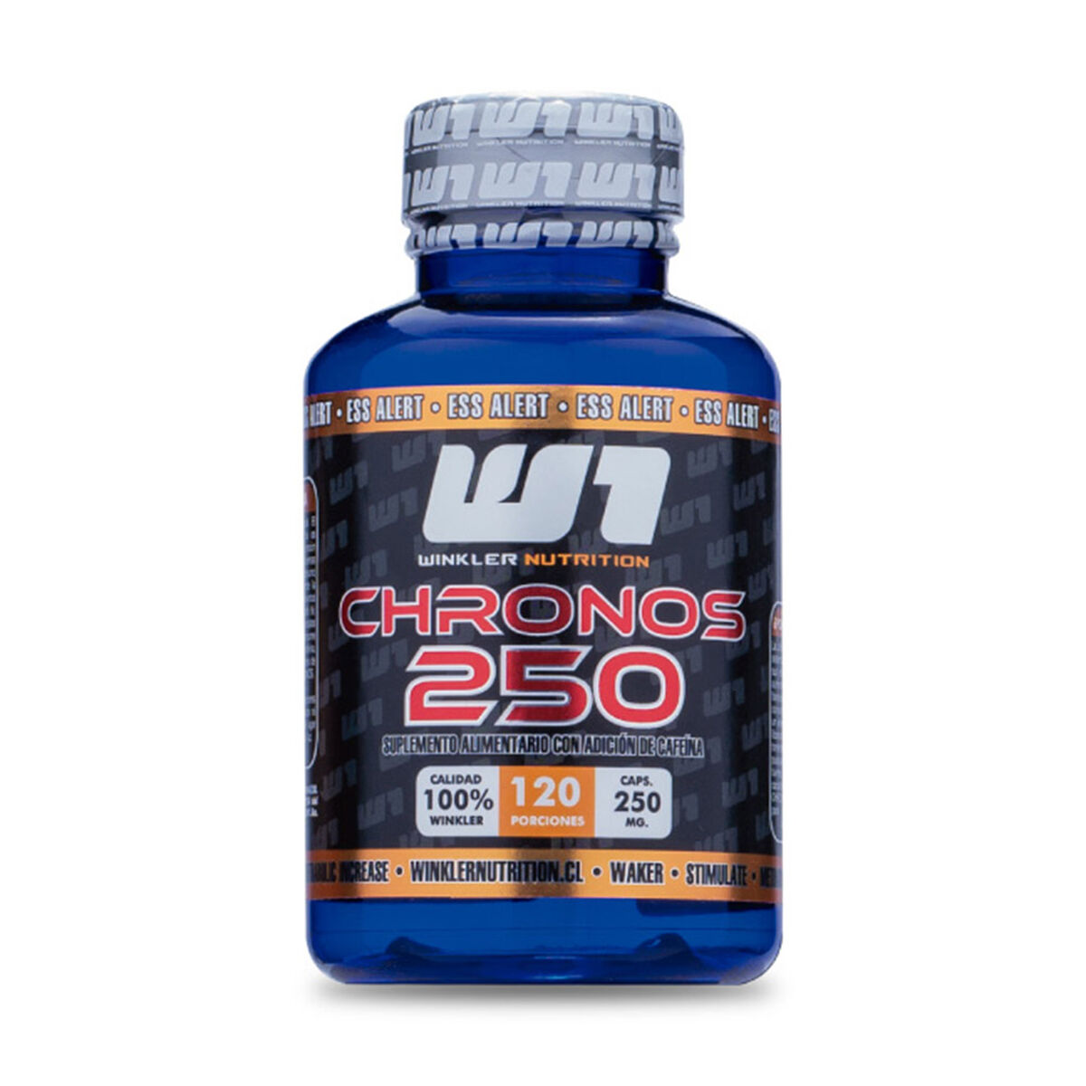 Cafeína Anhidra Chronos 100% 250 Mg 120 Cápsulas 120 Porciones