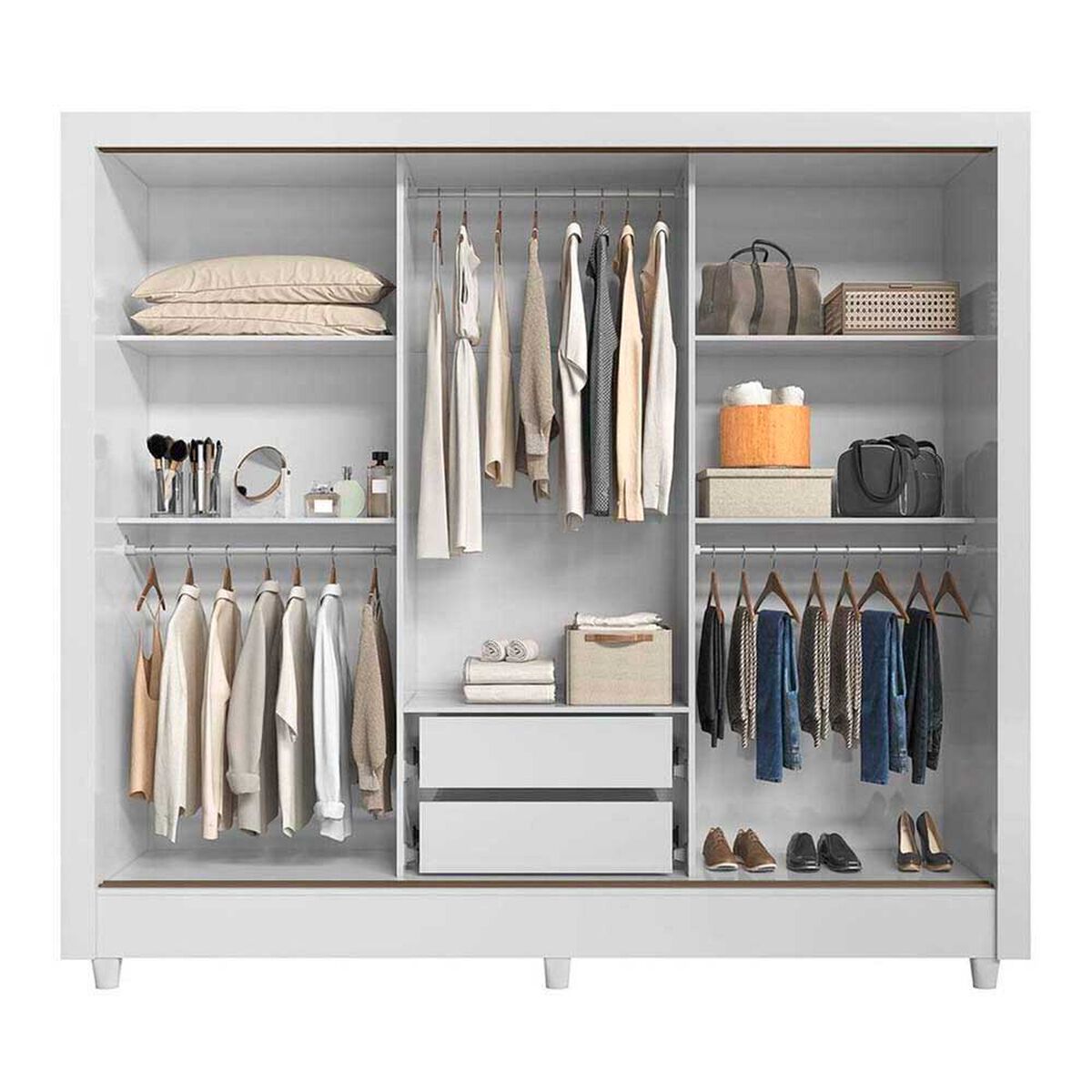 Cl&oacute;set Onessta Francia 3 Puertas Blanco