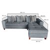 Sofá Seccional Living Factory Venecia 5 Cuerpos Gris Sofá Seccional Living Factory Venecia 5 Cuerpos Gris