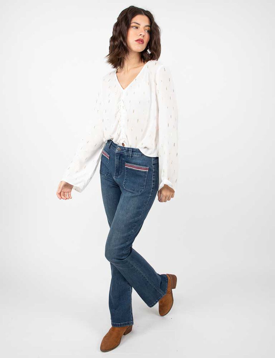Jeans Straight Mujer Alma