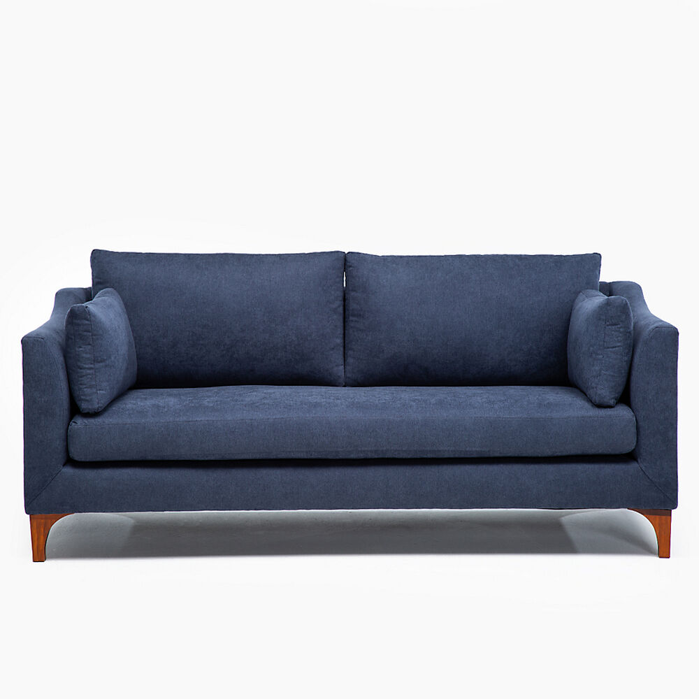 Sofá Barra Design Grecia 3 Cuerpos Azul