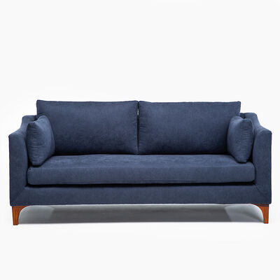 Sofá Barra Design Grecia 3 Cuerpos Azul