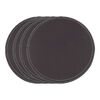 Set 4 Individuales Doral Eco Cuero Redondo 38 cm Negro