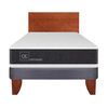 Cama Europea CIC 1,5 Plazas Ortopedic + Respaldo New Villarrica