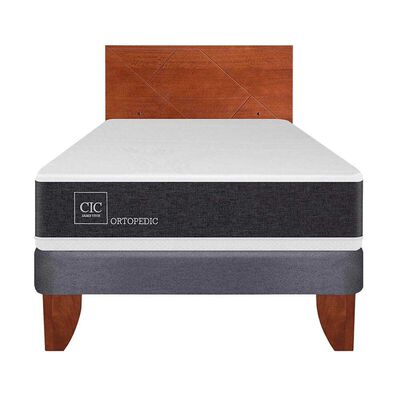 Imagen 1 del producto Cama Europea CIC 1,5 Plazas Ortopedic + Respaldo New Villarrica