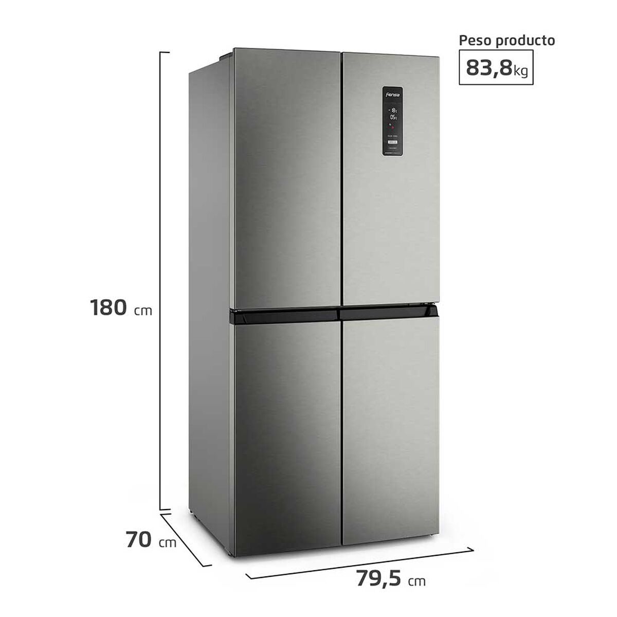 Refrigerador Multidoor Fensa DQ79SU 401 lts.