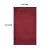 Bajada De Cama Doral Shaggy 100 x 60 cm Rojo