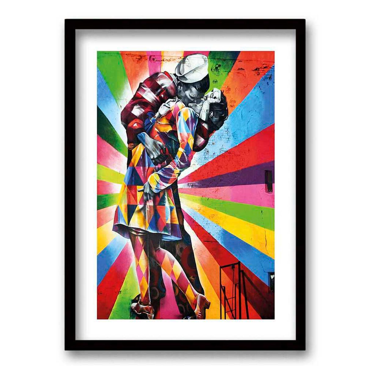Cuadro Decorativo Retela Beso Mural 70 x 50 cm