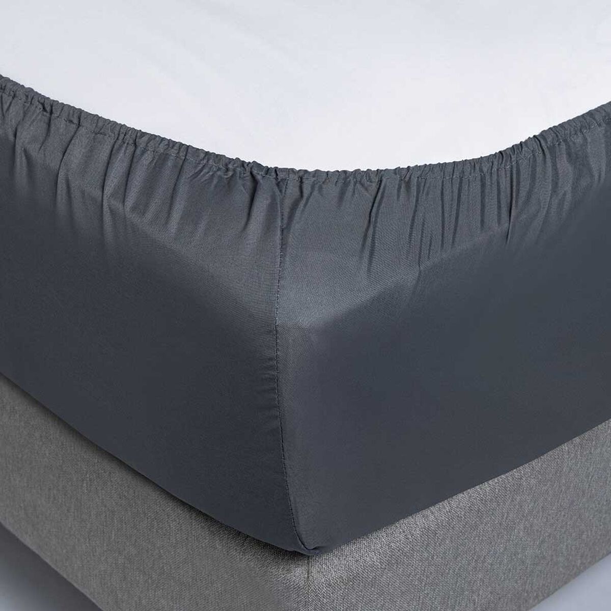 Juego de S&aacute;banas Rosen 1,5 Plazas Microfibra Gris Oscuro