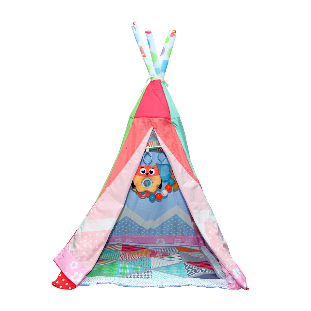 Carpa Gimnasio 3 en 1 Bebeglo Rs-18460 Rosado