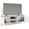Rack TV Vekkahome Cartagen Hasta 75" Blanco