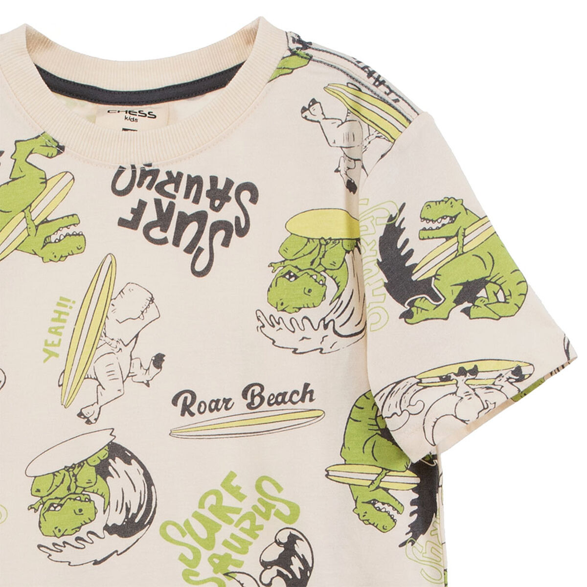 Polera Estampada Manga Corta Niño Chess