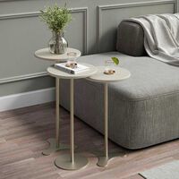 Set Mesas Decocasa Orb Champagne