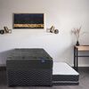 Cama Nido Flex 1,5 Plazas Black + Respaldo +  Velador Asturias