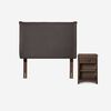 Cama Nido Rosen 1,5 Plazas New Ergo T + Respaldo + Velador Maurice Chocolate