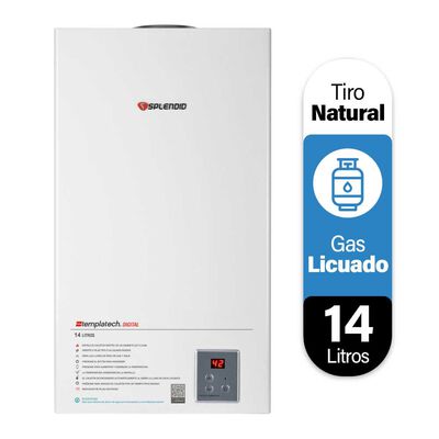Calefont 14 litros Gas licuado Tiro natural Splendid
