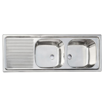 Imagen 1 del producto Lavaplatos Derecho Empotrable Con Rebalse Splendid 1235X435 cm