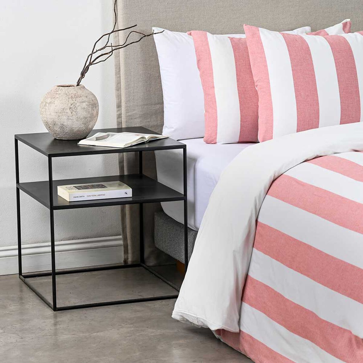 Funda de Plumón Elements & Co King Stripe Terra